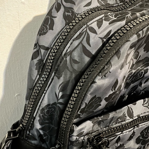 Floral Black and Gray Backpack - Picture 2 of 7